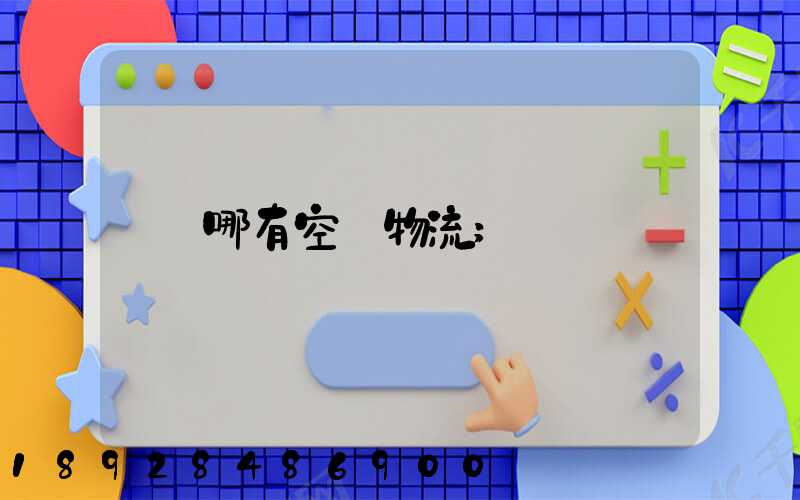 哪有空運物流
