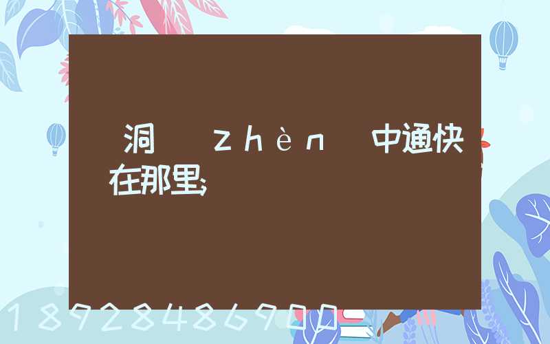 詩洞鎮(zhèn)中通快遞在那里